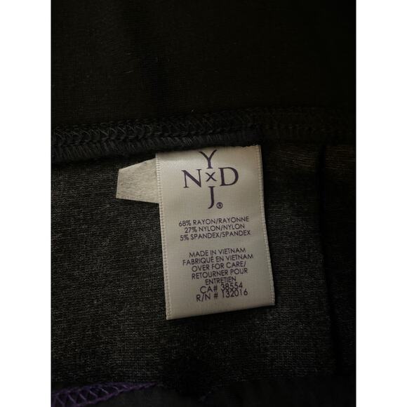 NYDJ Black and Gray Ponte Knit Pencil Skirt Size Medium - Picture 9 of 11